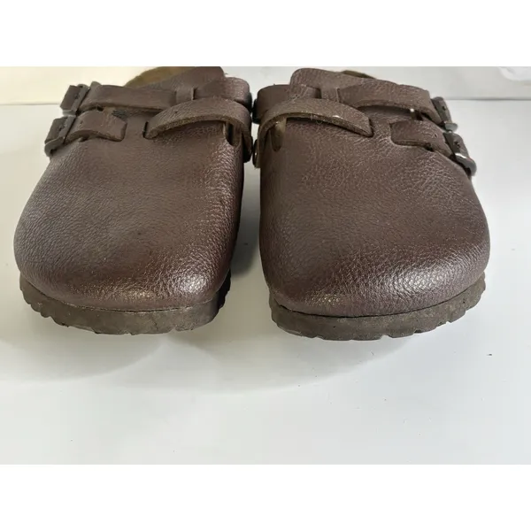 Birkenstock Birki's Shoes Sandals Oiled Brown Leather Narrow 37 US L6 Germany - Image 2