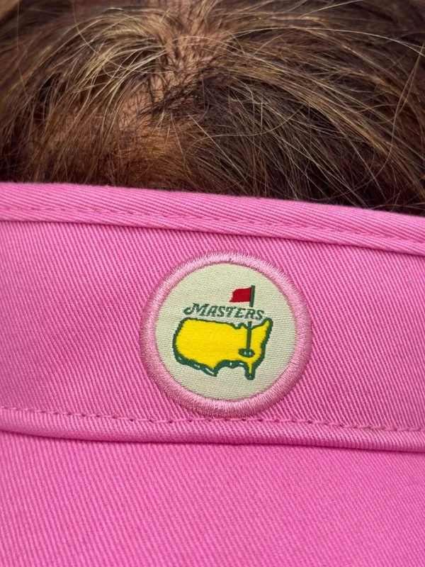 Masters American Needle Visor Hat Womens Pink Golf Tournament Hook & Loop - Image 2