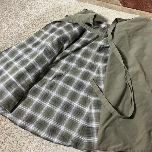 Unbranded Reversible Plaid Wrap Skirt Womens Medium Green Gorpcore A-Line Midi - Image 5