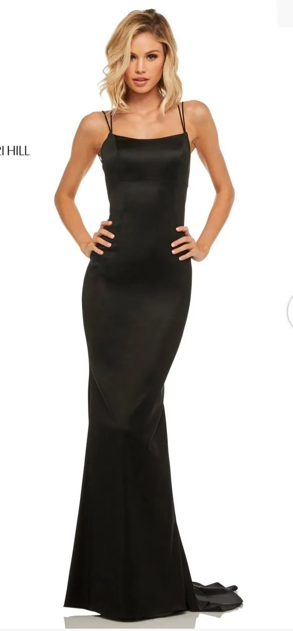 Sherri hill prom dress black 52613 maxi - Image 3