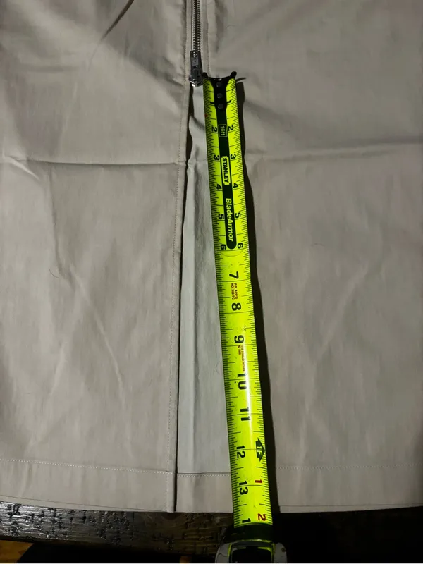 NWOT Abercrombie &‎ Fitch Cargo Utility Midi Skirt L Tall Tan Zip Front - Image 12