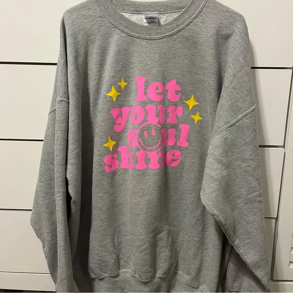 Let Your Soul Shine Trendy Crewneck Sweatshirt - Image 2