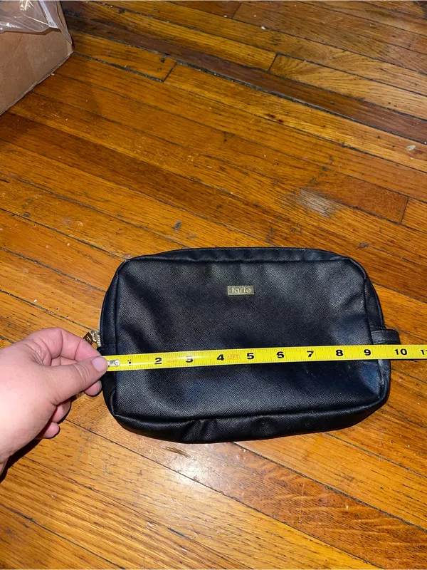 AS IS Tarte Unisex Black Travel Toiletry Bag - 6”x9” - Image 5