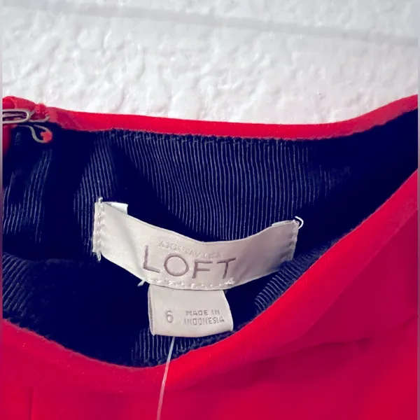 Ann Taylor LOFT Stretch Cotton Patch Pocket Shift Skirt - Image 4