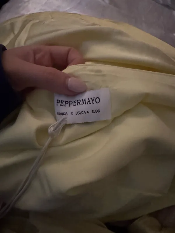 Peppermayo Mini Dress Yellow - Image 4