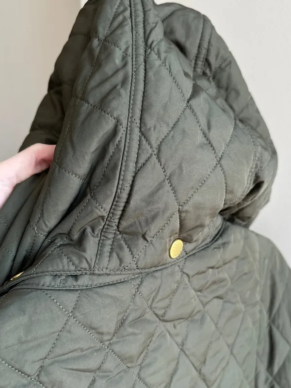 Barbour Women’s Millfire Quilt Jacket, Olive/Classic, Size 2X - Image 13