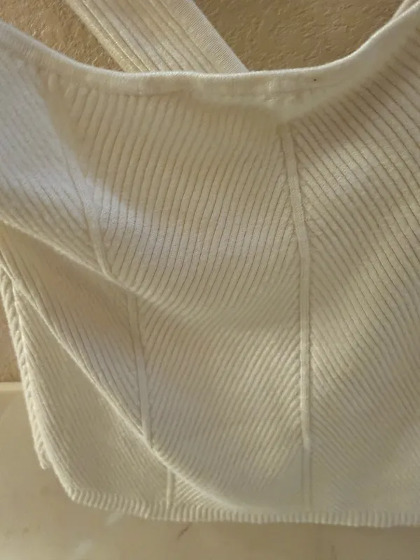 Abercrombie Sweater Crop Top Ribbed Tank XL - Image 2