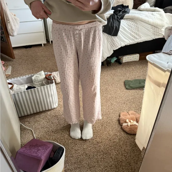 Hippie Rose Good Days Project pink floral loungewear pants - Image 2