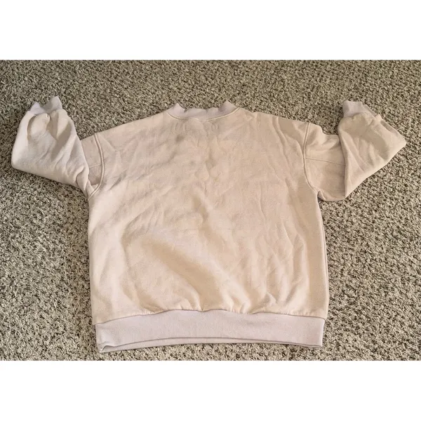 Women's‎ Beige V Neck Sweatshirt Size Small - Image 6