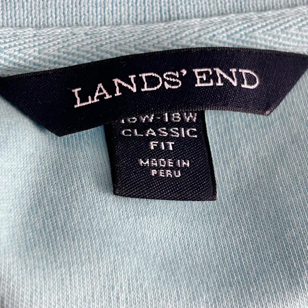 Lands End Womens Polo Shirt‎ Size 1X Everyday Essential Travel Athleisure - Image 6