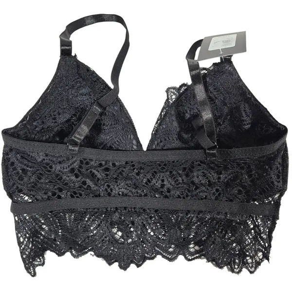 Frederick's of Hollywood Finley Lace Bralette Black S‎ NWT - Image 4