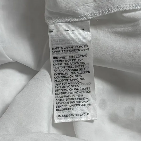 NEW White House Black‎ Market White Eyelet Dress Coastal Cottagecore Feminine 16 - Image 9