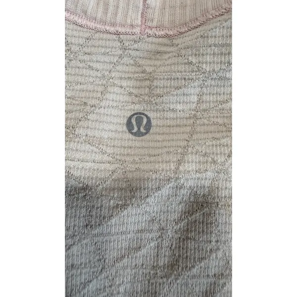 Lululemon Swiftly Tech Short Sleeve Pink Geo Jacquard Activewear Top Size 6 - Image 6