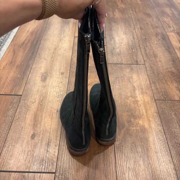 Ugg Seldon 1009201 Women's Tall Black Suede Zipper Riding Boots Size 7 - Image 5