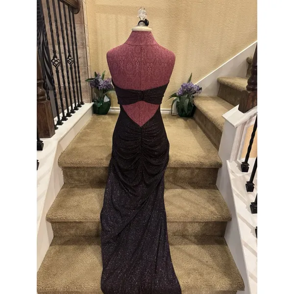 Jules and Cleo Black Shimmery Prom/Evening Gown Size 12 - Image 7