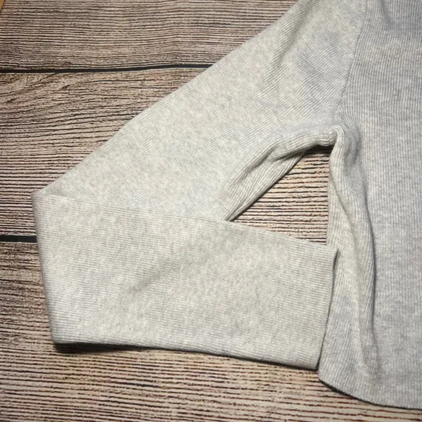 John Galt Brandy Melville‎ Gray Button Front Cropped Cardigan Sweater Womens S - Image 6