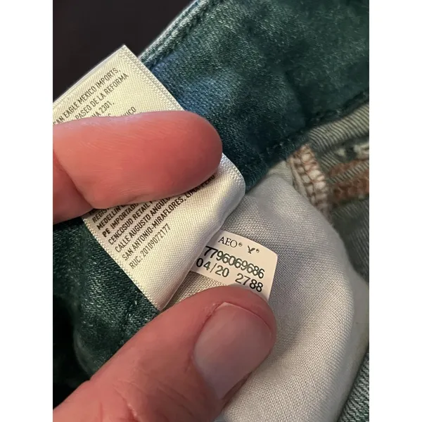 American Eagle Outfitters Curvy High Rise Jegging Jeans Womens 00 Distressed - Image 10