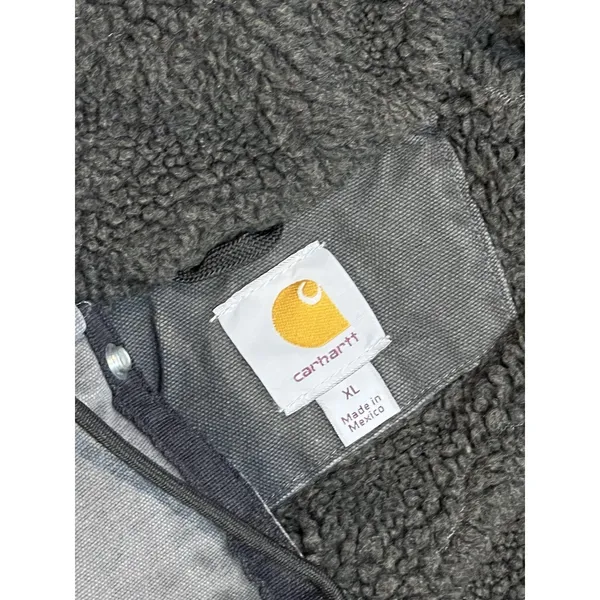 CARHARTT SANDSTONE HOODED MULTI-POCKET JACKET/SHERPA LINED Size XL - Image 11