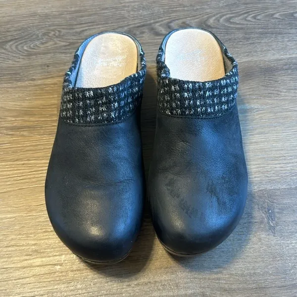 Dansko Bev Burnished Nubuck Leather Backless Clog Slide Mule size‎ 39 8.5-9 - Image 4