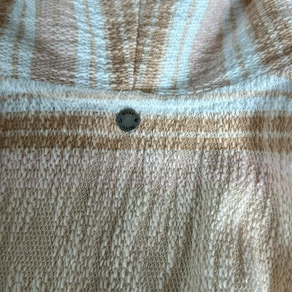 Women’s Roxy Baja pullover striped surfer cropped hoodie size small - Image 5
