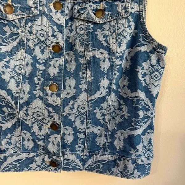 Life in progress large‎ jean vest - Image 3