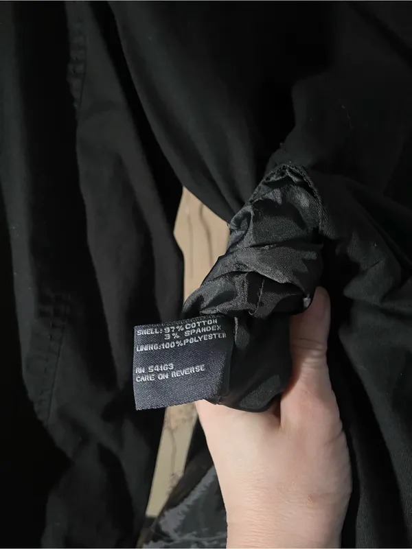 Kenneth Cole Reaction Black Trench Coat - Image 7