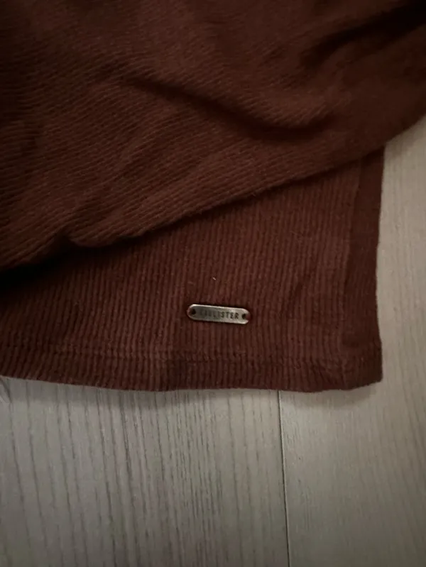 Hollister Brown Long Sleeve Top Size Small 0592 - Image 3