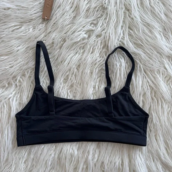 Skims Fits Everybody Scoop Neck Bralette Onyx Size XS - Image 4