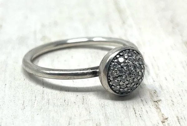 Pandora cluster dome ring, sterling silver, size 56 or 7.5 - Image 4