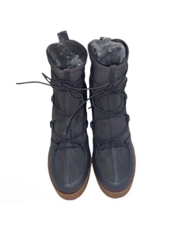 Steve Madden Gray Ankle Sock Bootie size 8M - Image 5