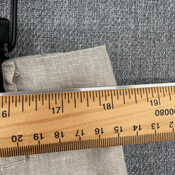 Quince 100% European Linen Patch Pocket Wide Leg Pants Flax Beige Size 16 - Image 8