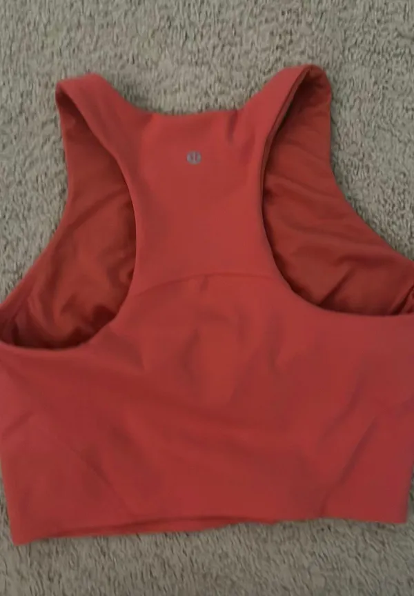 Coral Lululemon Tank Racerback Orange Athletic 12 - Image 2