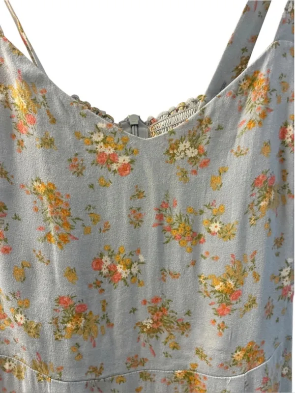 Reformation Humphrey Mini Dress Blue Floral Grazia Vacation romantic Fairy - Image 8