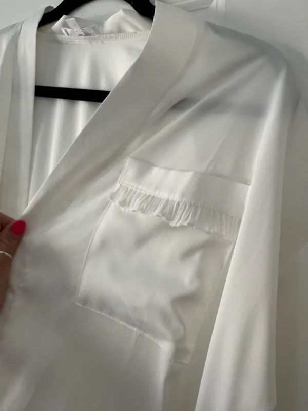 Six Stories White Silk Robe - Image 4