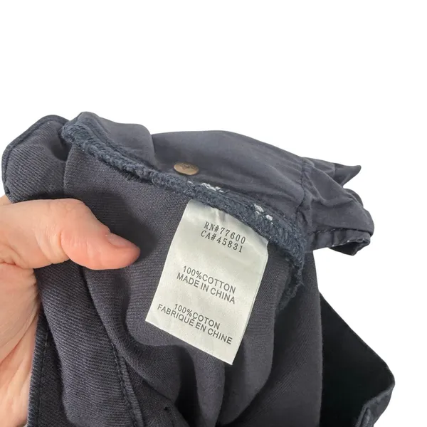 Free People x Sandrine Rose French Worker 100% Cotton Pants Navy Blue Women 27 - Image 8