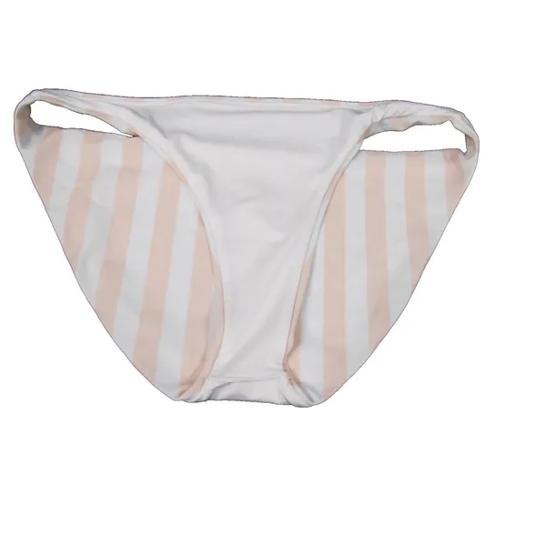Victoria’s Secret PINK Iconic Stripes Cheeky Bikini Bottoms Pink White | Size L - Image 5