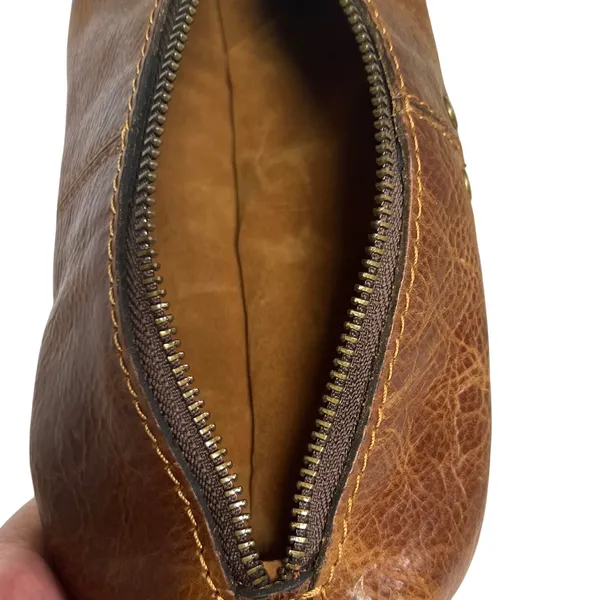 Patricia Nash Isla‎ Cosmetic Case Womens Cognac Distressed Vintage Leather Pouch - Image 7