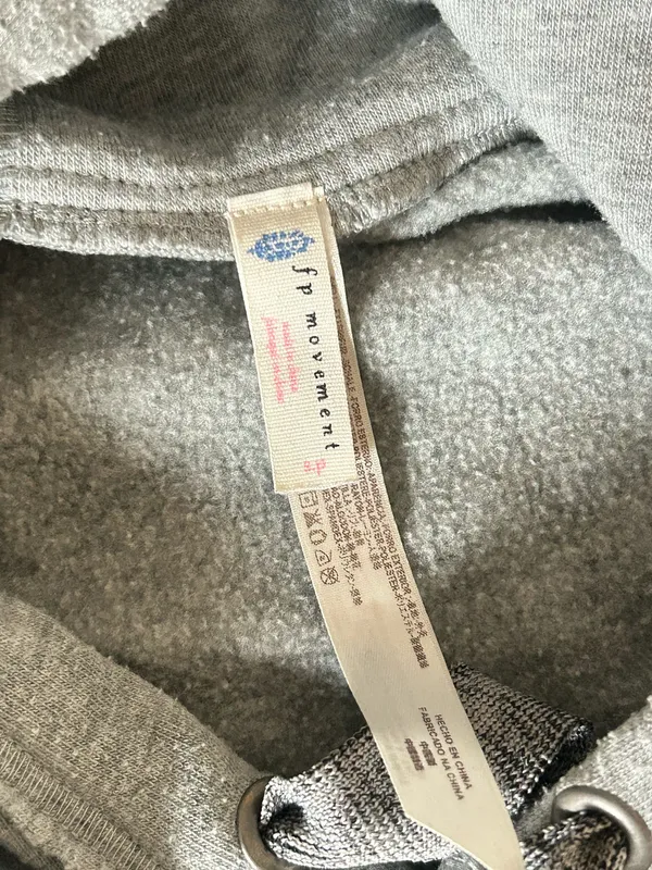 Free People Size Small Medium Inhale Exhale Hoodie Sweatshirt - Image 6
