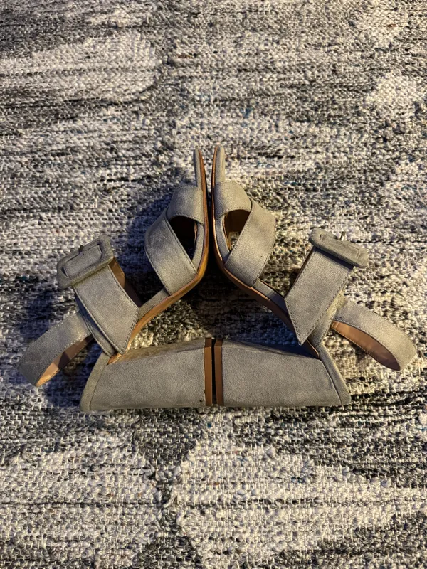BCBGeneration Grey Suede Heels - Image 3