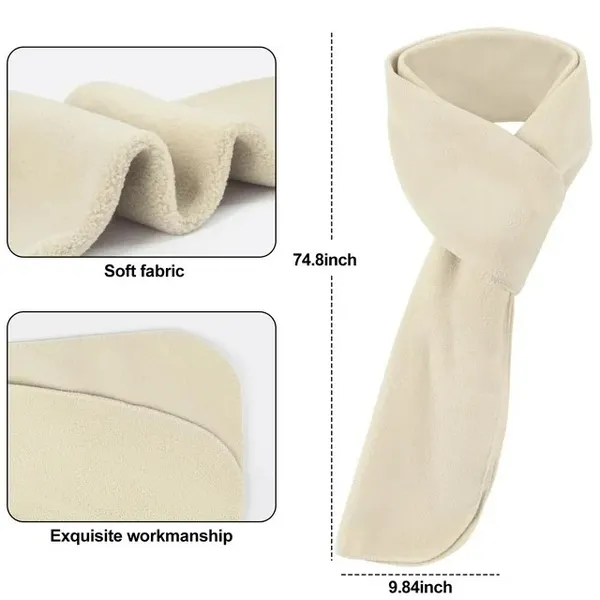 Loritta Womens Set Size L Beige Beanie Hat Scarf Warm Gloves Winter Accessories - Image 4