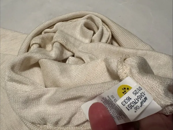 Aerie Womens NWT “Gotta Jet” cream Flare Ribbed Pants Size medium High Waist NWT - Image 6