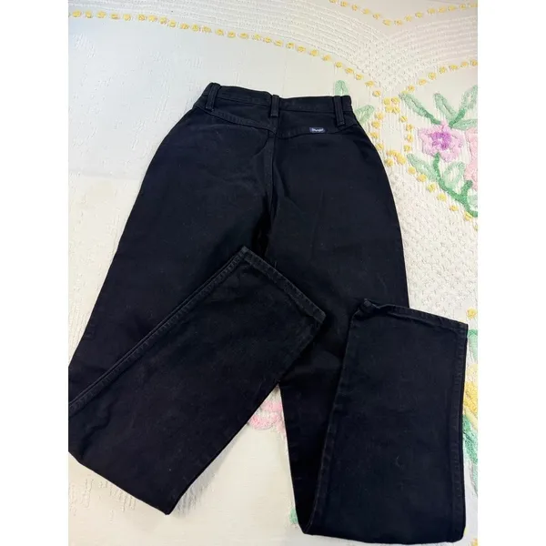 Wrangler Jeans Women 3/4x34 Black High Rise‎ Western Style Classic Denim Pants - Image 3
