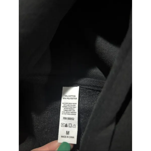 Happiness Project Hoodie Oversized Size Medium Black - Image 4