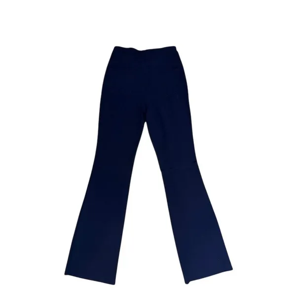 Halara Dress Pants Womens XS Navy High Waisted Bootcut Pull-On Back Pockets - Image 8
