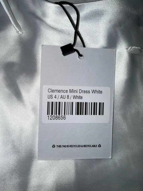NWT Princess Polly white satin mini dress - Image 7