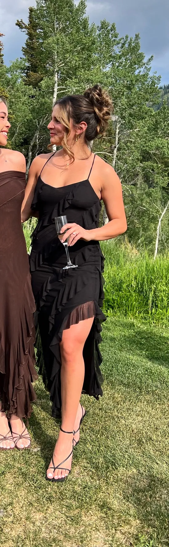 Black ruffle dress - Image 2