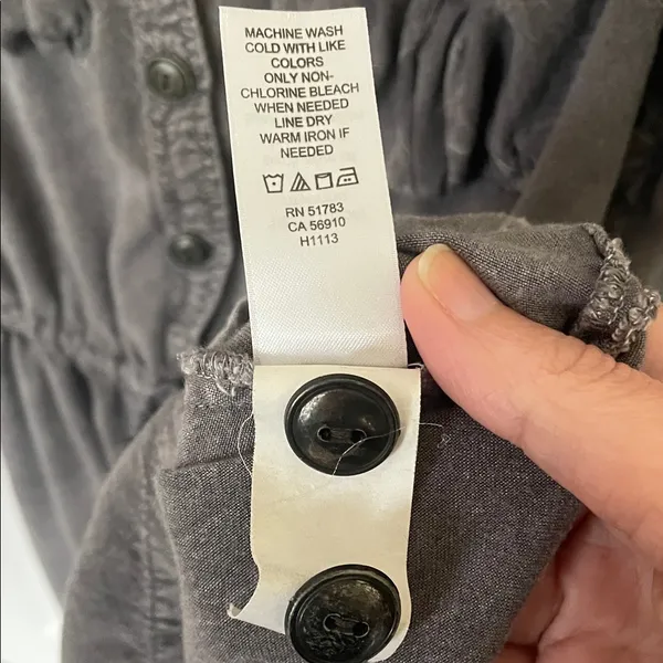 Maurices Premium Gray Mineral Wash Utility Jacket Large - Image 7