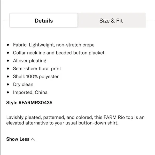NEW Farm Rio Women’s Bird Flowers Pleated Shirt Multicolor - Image 14