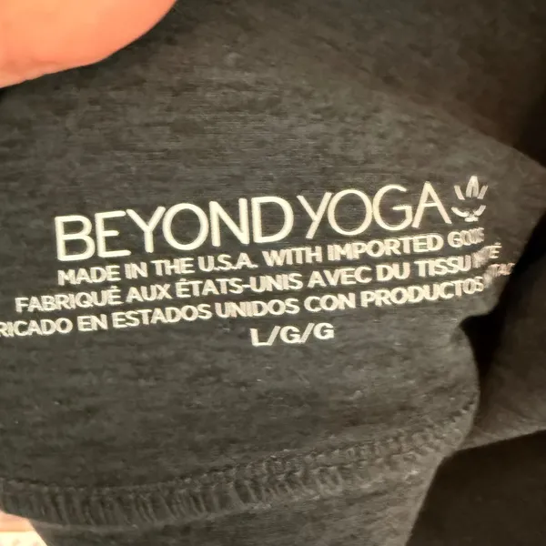 Beyond Yoga Spacedye Crossed Over Bra Darkest Night Black Womens Large NEW - Image 4
