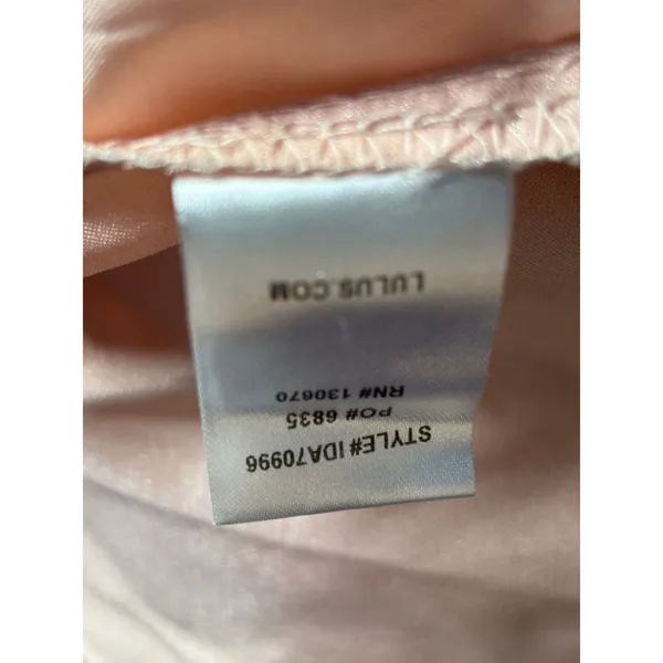 Lulus Baby‎ Pink Maxi Dress Pleated V Neck Strappy Formal Small Elegant Flowy - Image 10